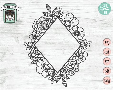 Download 450+ Floral Frame SVG Crafts